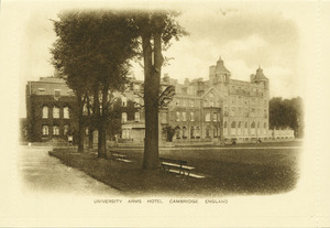 Postcard : University Arms Hotel, Cambridge, England