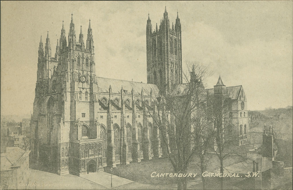 Postcard : Canterbury Cathedral. S.W.