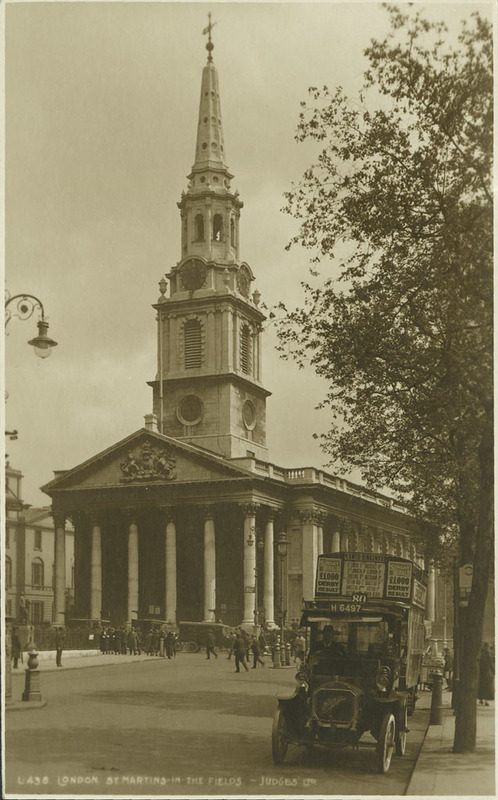 Postcard : London. St. Martins-in-the-Fields