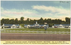 Spring Lake Motor Court, Stafford County, Rectory, VA., U.S. Hwy. No. 1