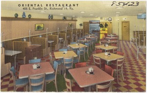 Oriental Restaurant, 405 E. Franklin St., Richmond 19, Va.