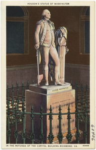 Houdon's Statue of Washington in the Rotunda of the Capitol building, Richmond, VA.