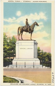 General Thomas J. "Stonewall," Jackson Monument, Boulevard and Monument Avenue, Richmond, VA.