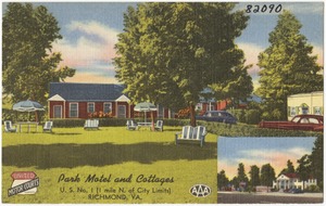 Park Motel and Cottages, U.S. No. 1 (1 mile N. of City Limits), Richmond, VA.