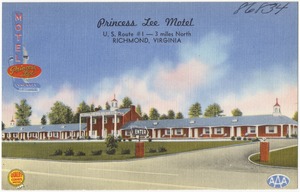 Princess Lee Motel, U.S. Route #1 -- 3 miles north, Richmond, Virginia