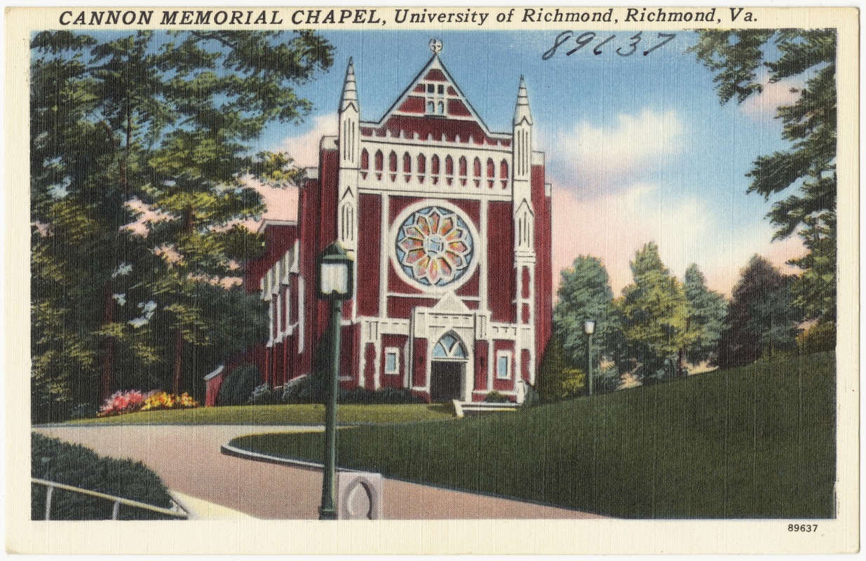 Cannon Memorial Chapel, University of Richmond, Va. - Digital Commonwealth