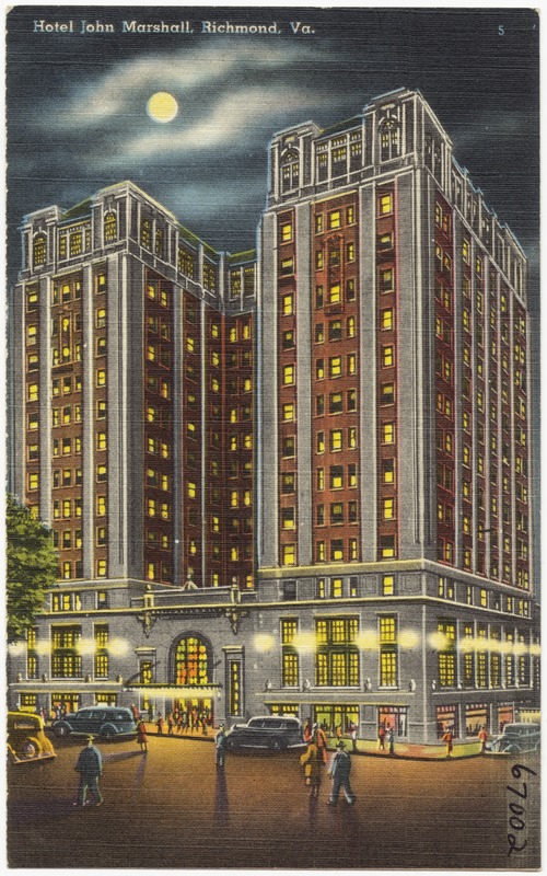 Hotel John Marshall, Richmond, VA.