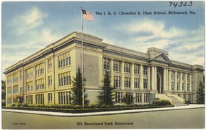 The J. A. C. Chandler Jr. High School, Richmond, Va., 201 Brookland Park Boulevard