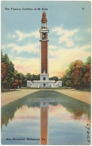 The famous Carillon of 66 Bells, War Memorial, Richmond, Va.