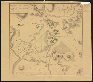 Plan of the town of Boston and circumjacent country shewing the present situation of the Kings troops & the Rebels Intrenchments 25th July 1775