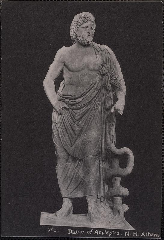 Statue of Asclepios. N. M. Athens