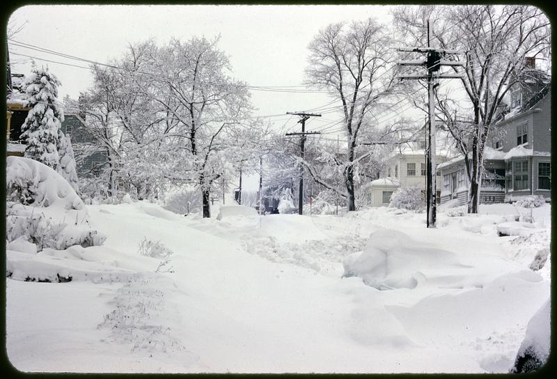 Snowy street, Somerville