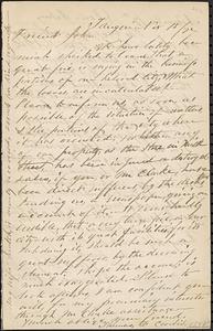 Letter from Thomas F. Cordis to John D. Long, November 15-17, 1872