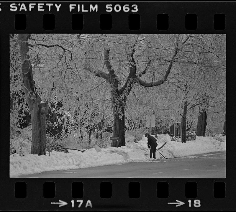 Snowy street scene