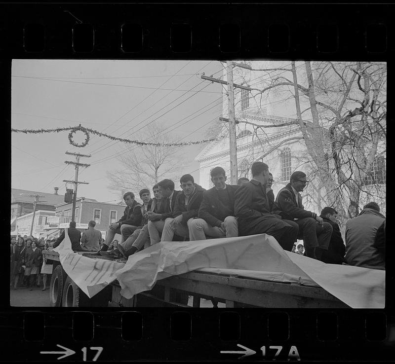 Football rally downtown NBPT