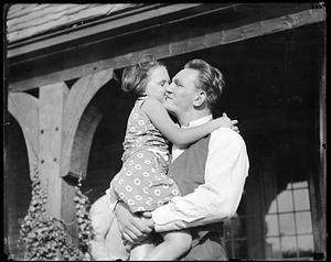 Ernie Schaaf with Jack Sharkey's daughter