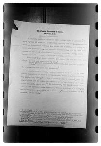 Typed document titled "Diriment impediments"