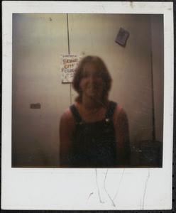Girl in overalls
