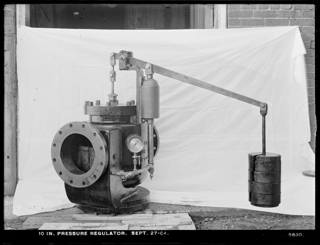 Distribution Department, 10-inch pressure regulator, Mass., Sep. 27, 1904
