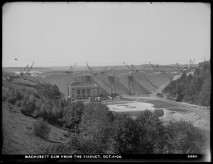 Wachusett Dam, from the viaduct, Clinton, Mass., Oct. 4, 1904