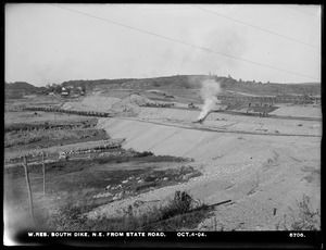 Wachusett Reservoir, South Dike, northeasterly from State Road, Boylston; Clinton, Mass., Oct. 4, 1904