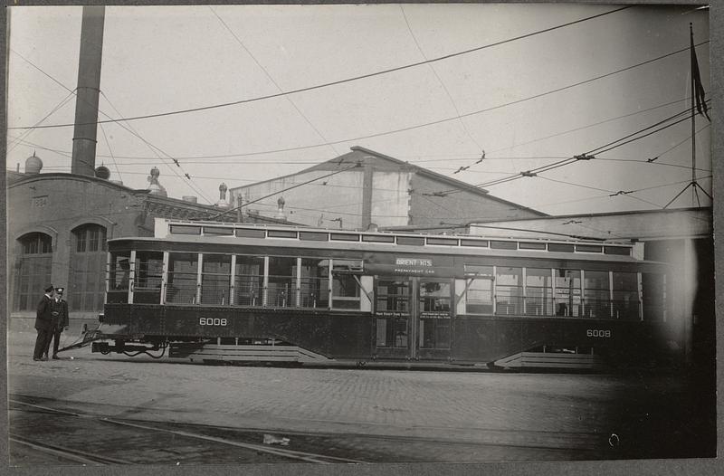 Boston Elevated Railway. Equipment. Multiple unit surface car