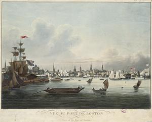 Vue du Port de Boston