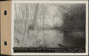 Prince River below Shaft #9, looking upstream, flow 18 cubic feet per second, Barre, Mass., Dec. 8, 1932
