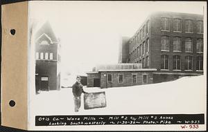 Otis Co., Ware Mills, Mill #2 and Mill #2 annex, looking southwesterly, Ware, Mass., Jan. 30, 1936