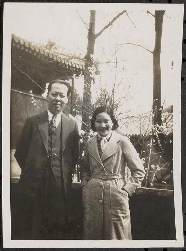 Man and a woman standing next to each other