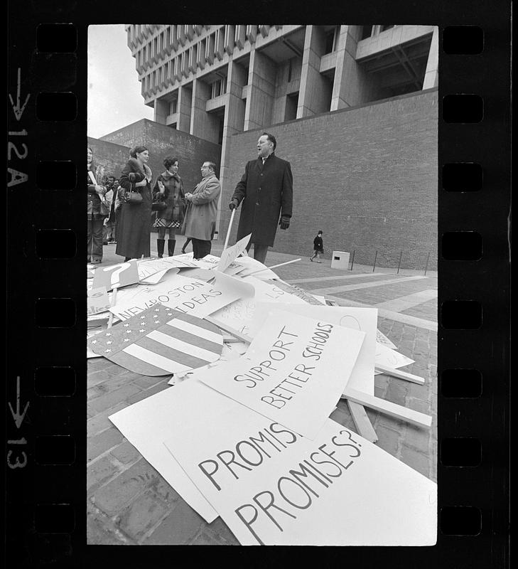 Teachers strike for better working conditions, downtown Boston