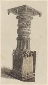 Pillar in temple [i.e. Saavira Kambada Basadi], Moodbidri