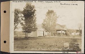 Oren A. Carpenter, house and barn, Coldbrook, Oakham, Mass., Jun. 4, 1928