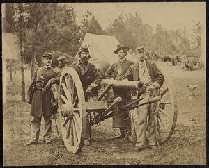 Capt. J.C. Tidball and officers, near Fair Oaks, June, 1862