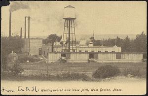 Hollingsworth & Vose Paper Mill, Groton, Mass.