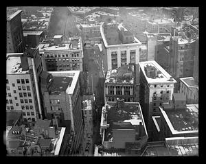 Bird's eye view of Boston from new Post Office Building