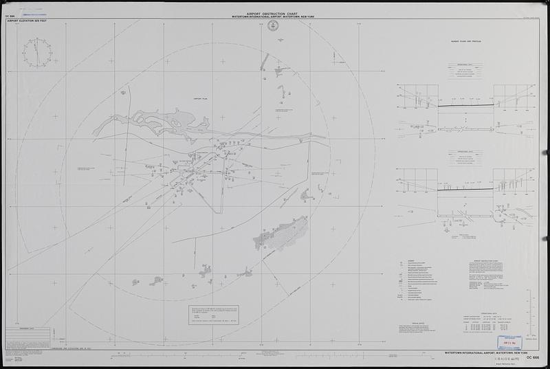 Airport obstruction chart, OC 666, Watertown International Airport, Watertown, New York