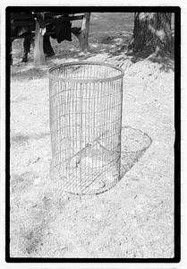 A trash can