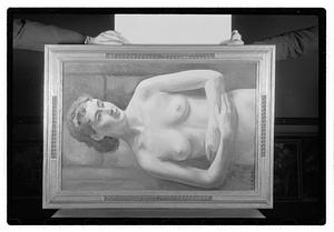 Modern art c/o Collier Copies of oils & watercolor & 2 statues