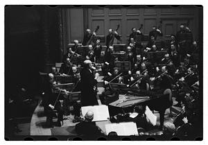 Orchestra performance, Boston Symphony Hall
