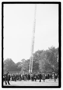 Fire truck and ladder