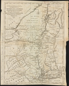 A new and accurate map of the province of New York and part of the Jerseys, New England and Canada, shewing the scenes of our military operations during the present war