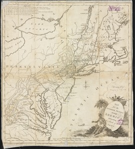 Map for the interior travels through America, delineating the march of the army