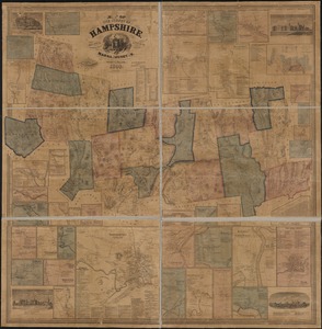 Map of the county of Hampshire, Massachusetts