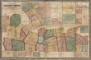 Map of Hampden County, Massachusetts