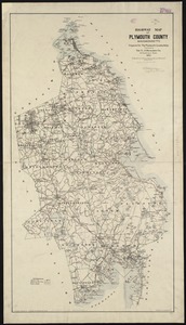 Highway map of Plymouth County, Massachusetts