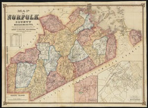 Map of Norfolk County, Massachusetts