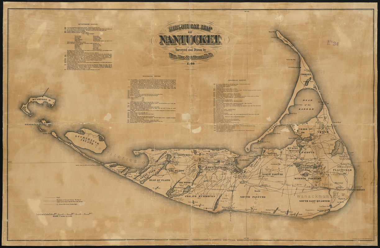 Historical map of Nantucket