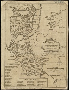 A chart of the coast of New England, from Beverly to Scituate harbour, including the ports of Boston and Salem