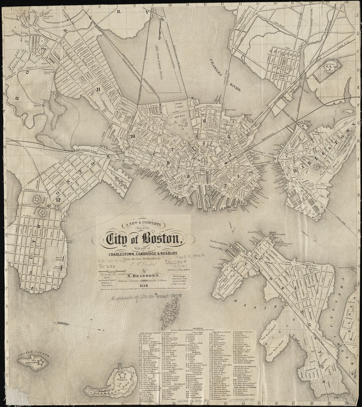 A new & complete map of the city of Boston, with part of Charlestown, Cambridge & Roxbury
